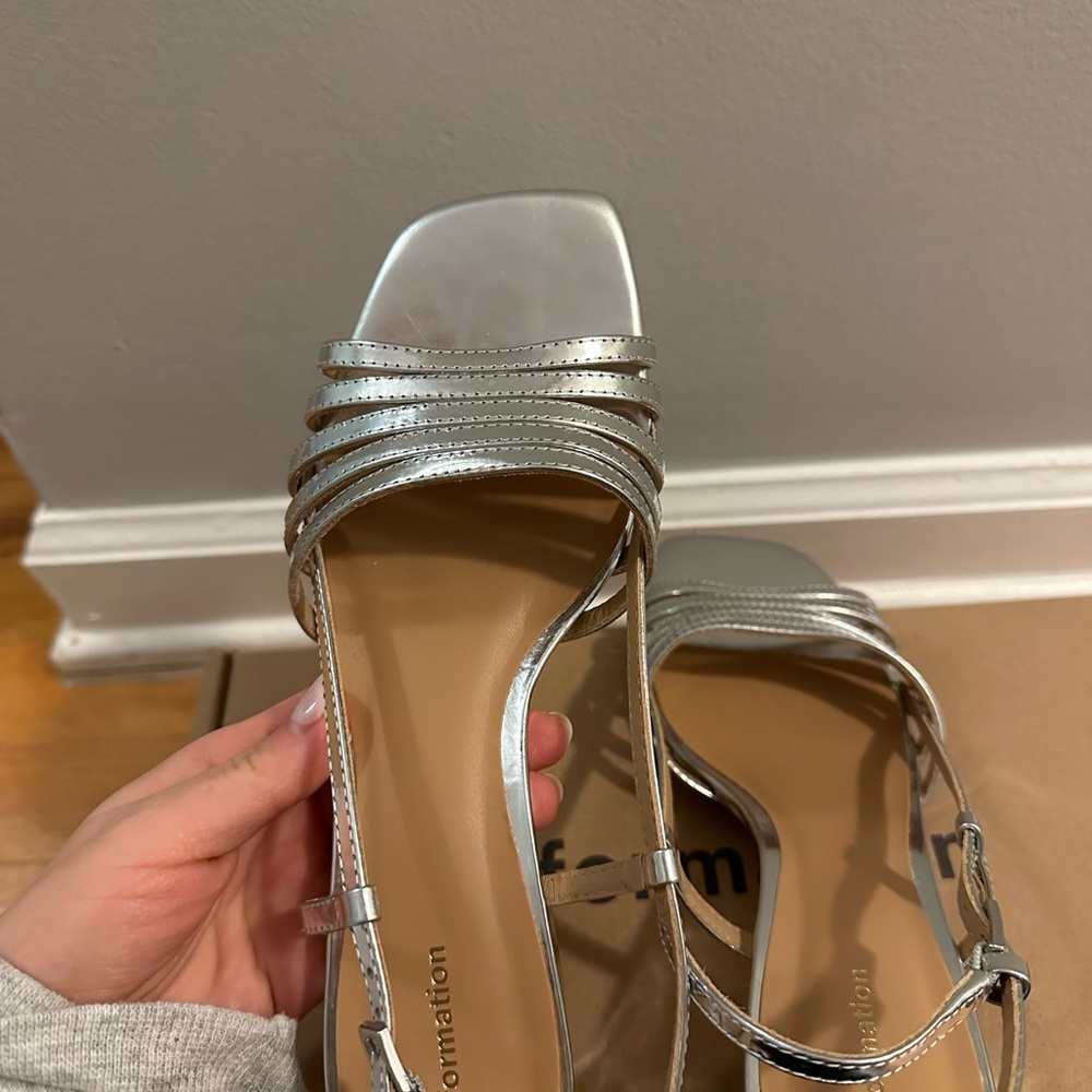 Reformation Eleonora Sling Back Block Heel Sandals - Picture 7 of 13